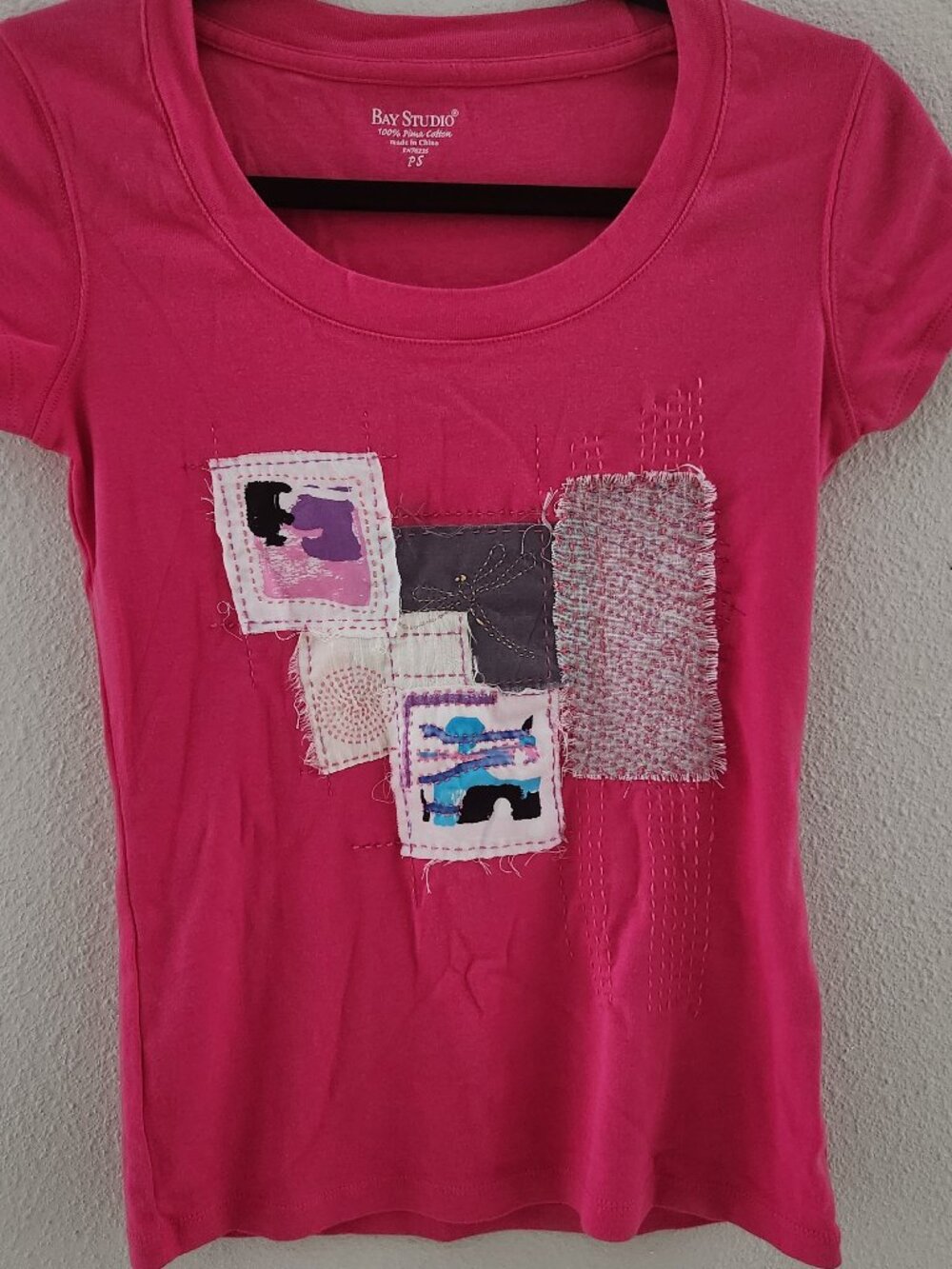 Bay Studios Petite Small Hot Pink T-Shirt